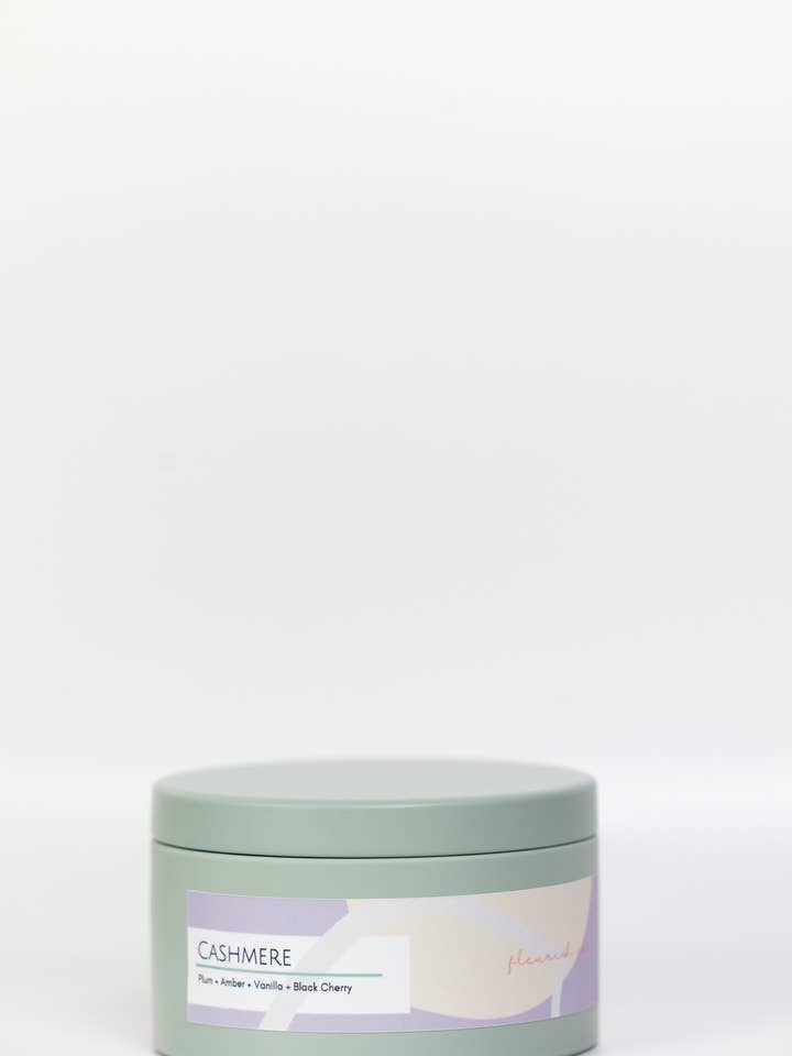 Soy Candle | 6 oz | Sage Tin | Cashmere for wholesale by The Fleurish Co
