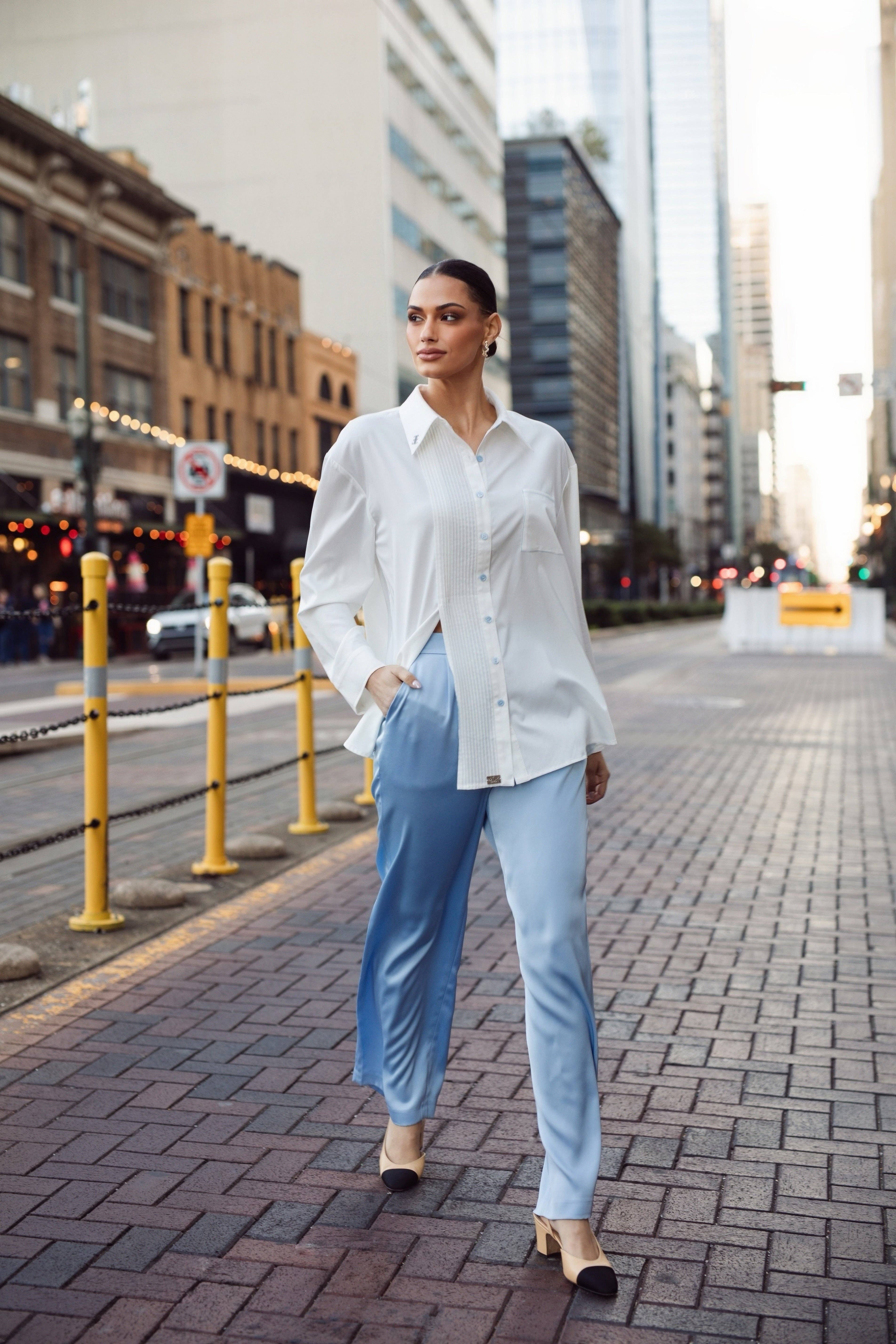 ELIZABETHAN - Vente Chemise à col boutonné – femme - Chemise surdimensionnée élisabéthaine7