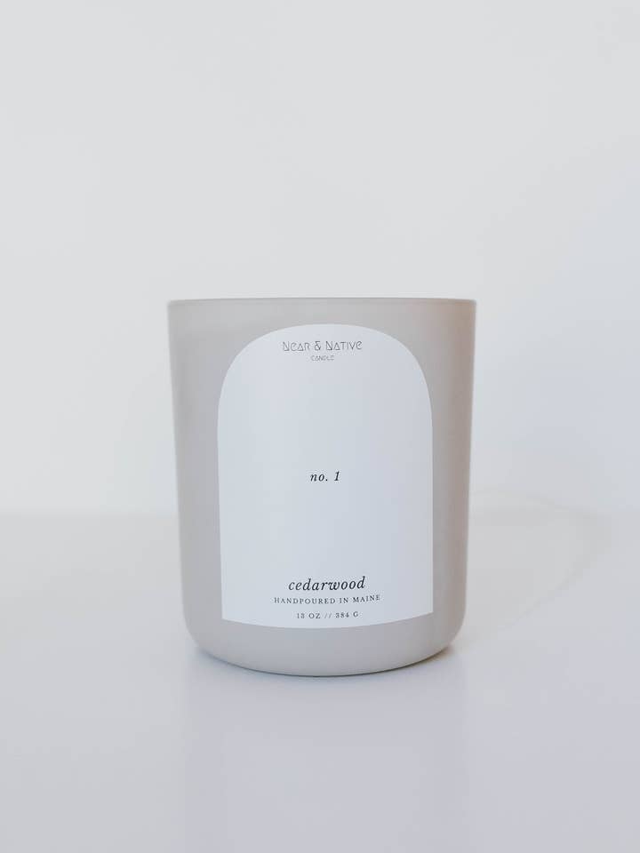 Vela de cera de coco de cedro para venta al por mayor de Near & Native Candles