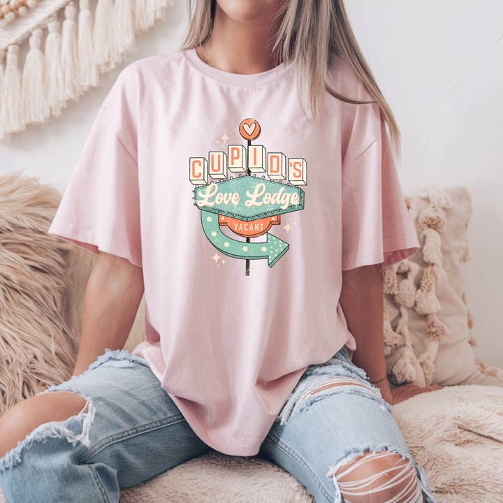 DTF Office - Wholesale Sublimation Transfer - Cupid's Love Lodge Vacant DTF Transfer5