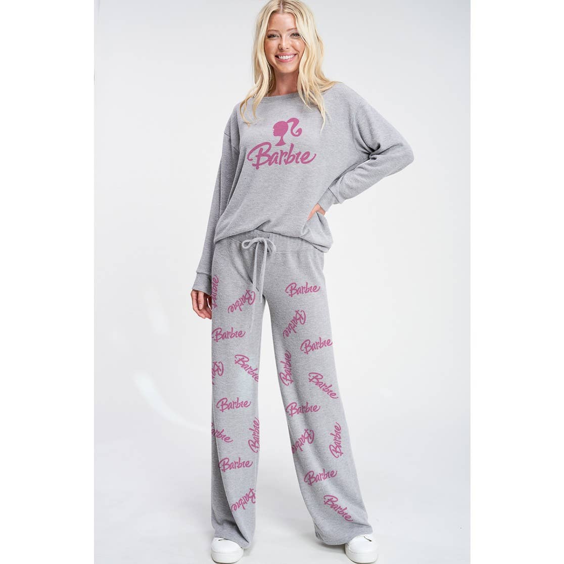 Phil Love - Wholesale Lounge Set - Women's - Barbie print soft lounge wear set1