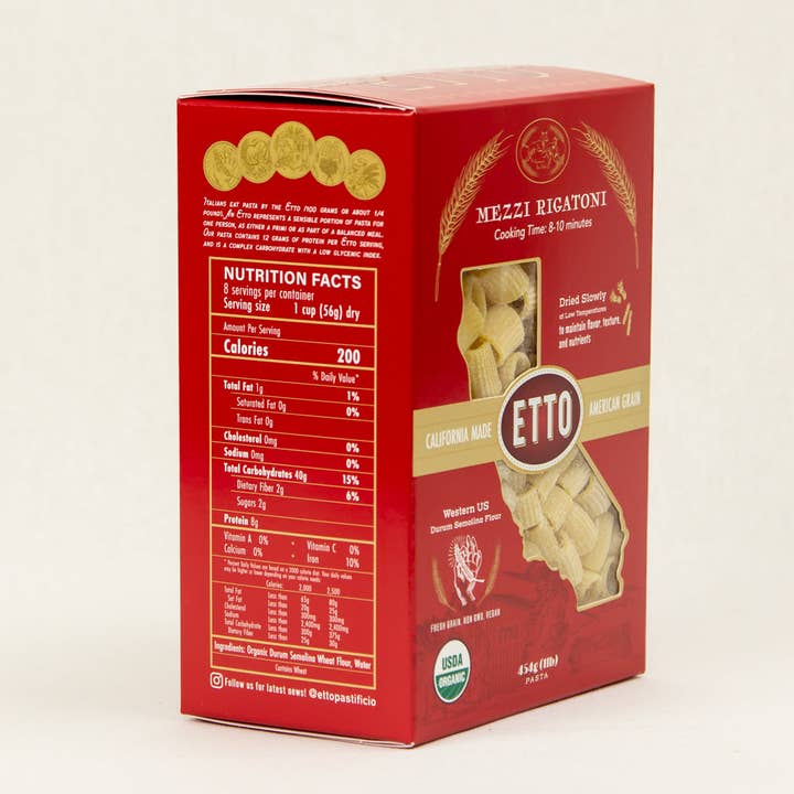 Etto - Wholesale Pasta - Mezzi Rigatoni