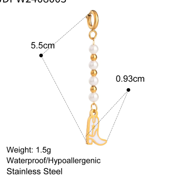 HoopLa - Wholesale Pendant/Charm Necklace - Bikini Charms- Clip On - Stainless Steel - 9