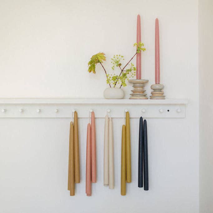 The Floral Society - Wholesale Tapered Candle/Candlestick - 12" Beeswax Taper Candles15