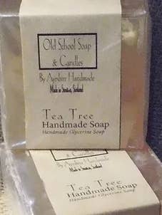 Soap Bar Tea Tree for wholesale by Old School soap &candles by Ayr Ayrshire handmade
