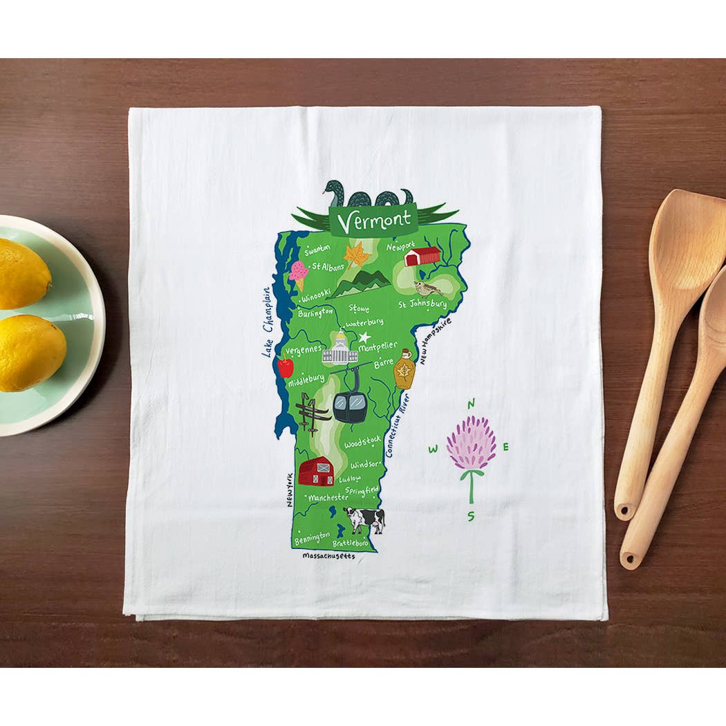 Allport Editions – Engroshandel Viskestykke – Hej USA håndklædeserie - ALLE 50 STATER HER!42