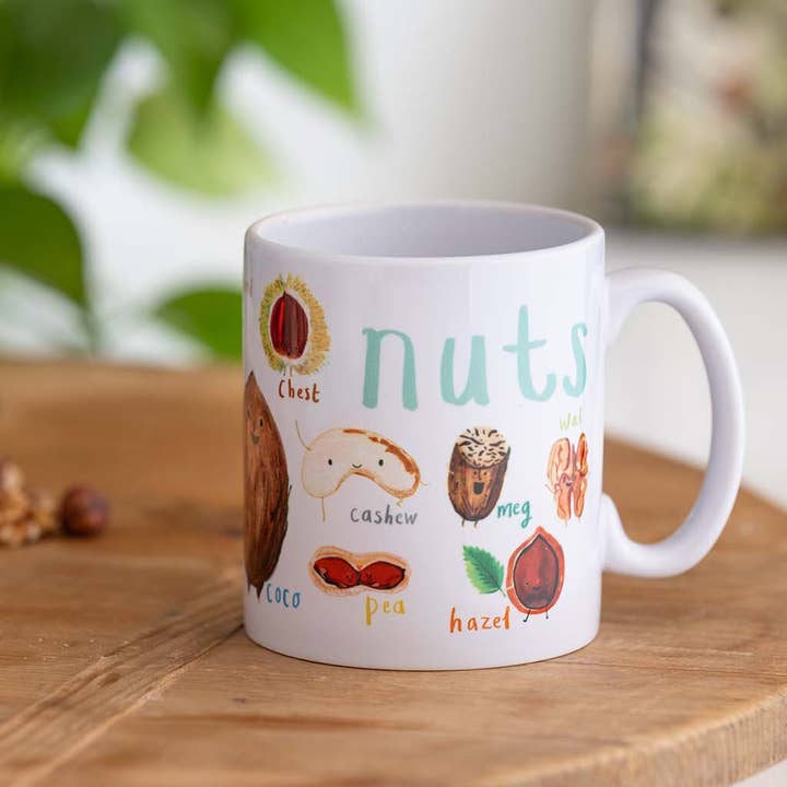 Sarah Edmonds Illustration – wholesale Coffee mug – Nuts Ceramic Mug2