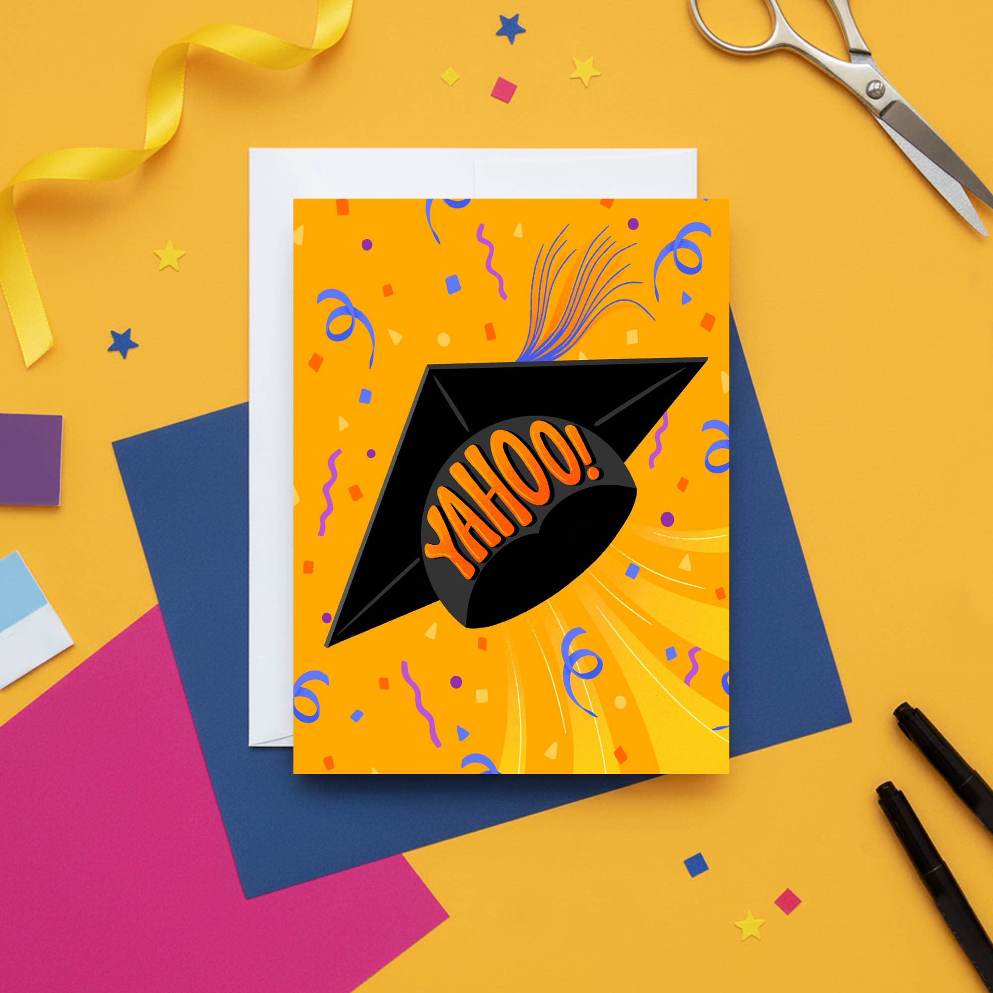 Molly Marie Pea – wholesale Graduation card – Yahoo! Graduation Cap Greeting Card1