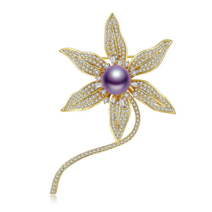 Timeless Pearl – wholesale Brooch – Starflower Edison Pearl Brooch