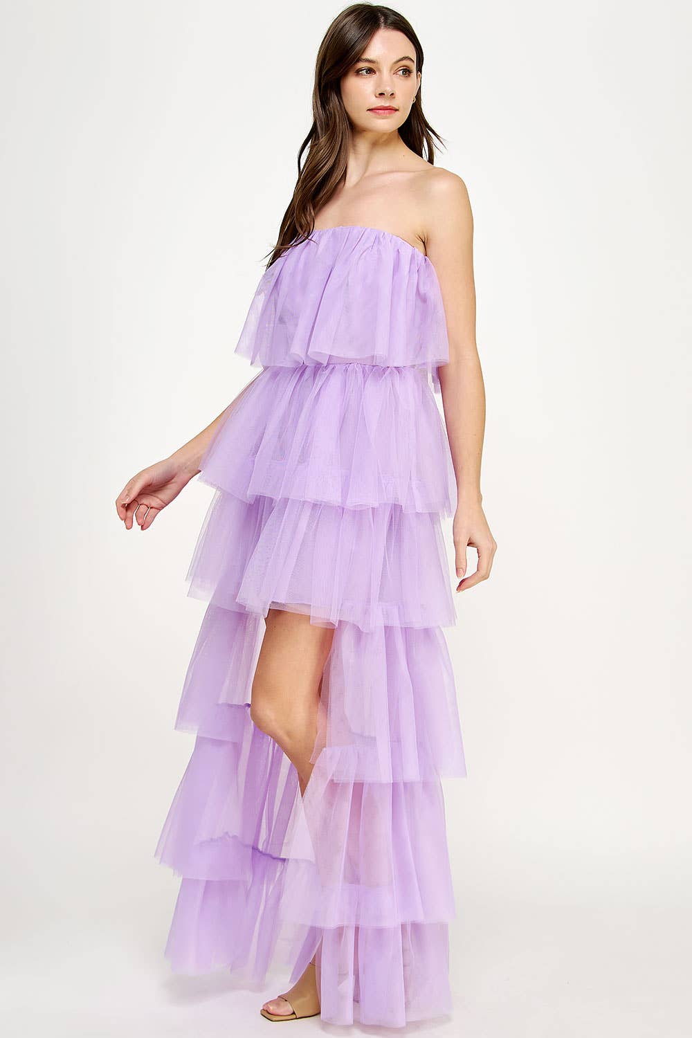 Strut & Bolt – Vestido - Mulher por atacado – Vestido de tule alto e baixo3