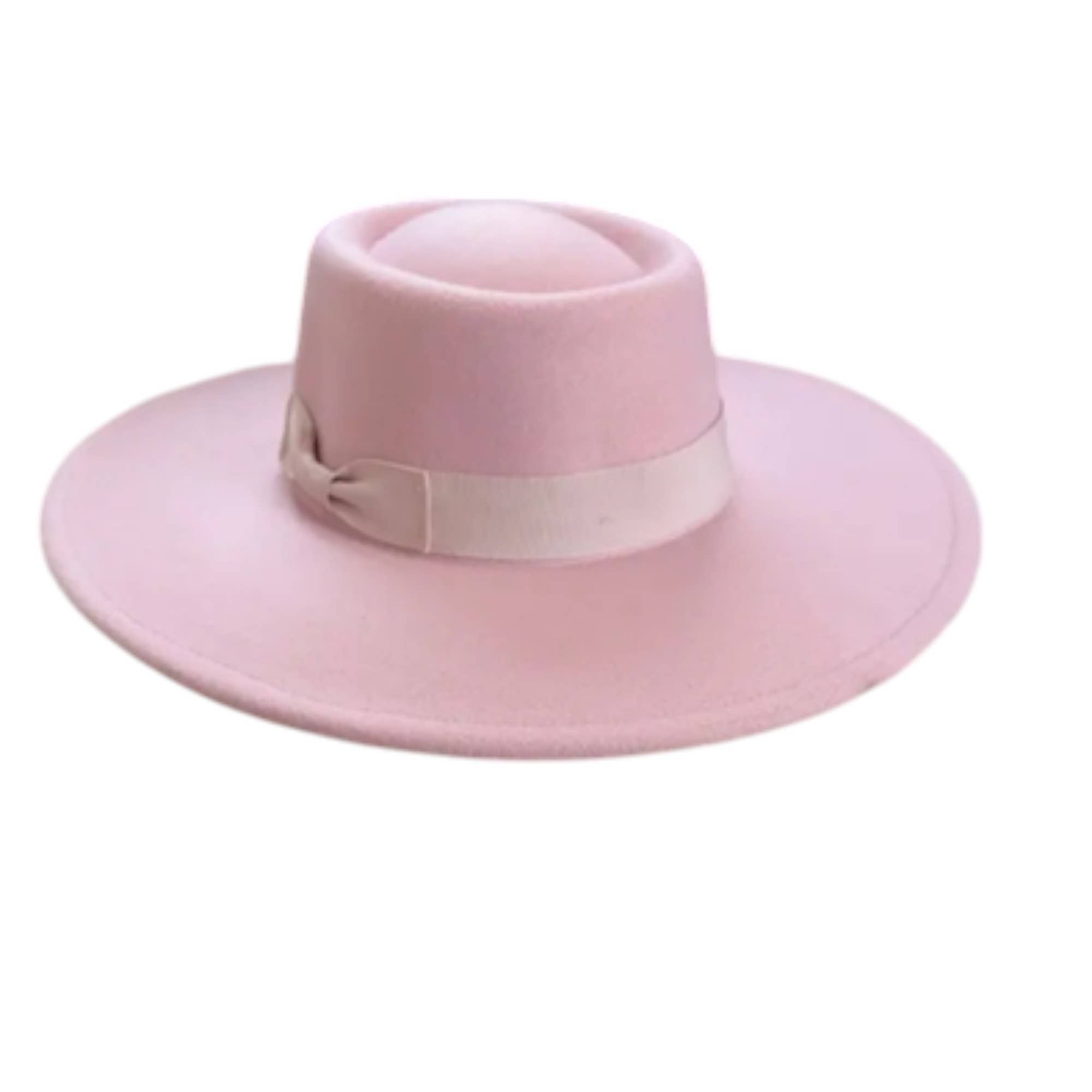 Portia Hat - Wholesale Boater Hat - Unisex -  Vegan Felt Boater Hat with Ribbon – Chic & Timeless!5