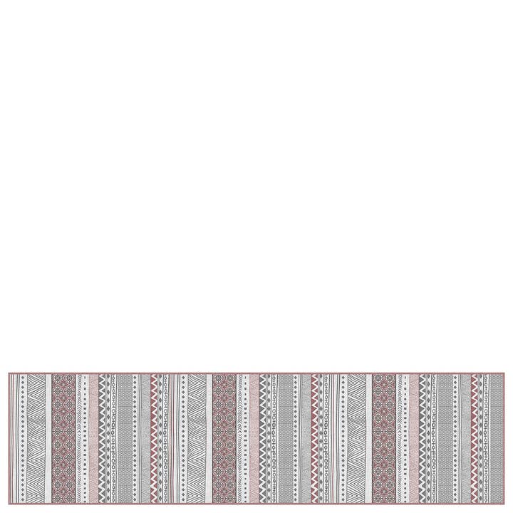 Tapete de corredor de vinil “Asilah” vermelho escuro por atacado de Laroom