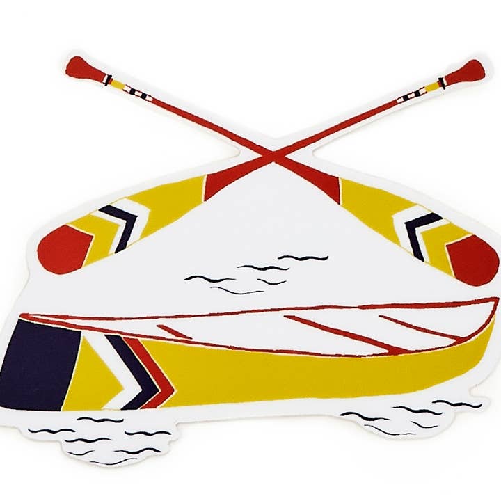 Autocollant Canoë pour la vente par Claudia Pearson