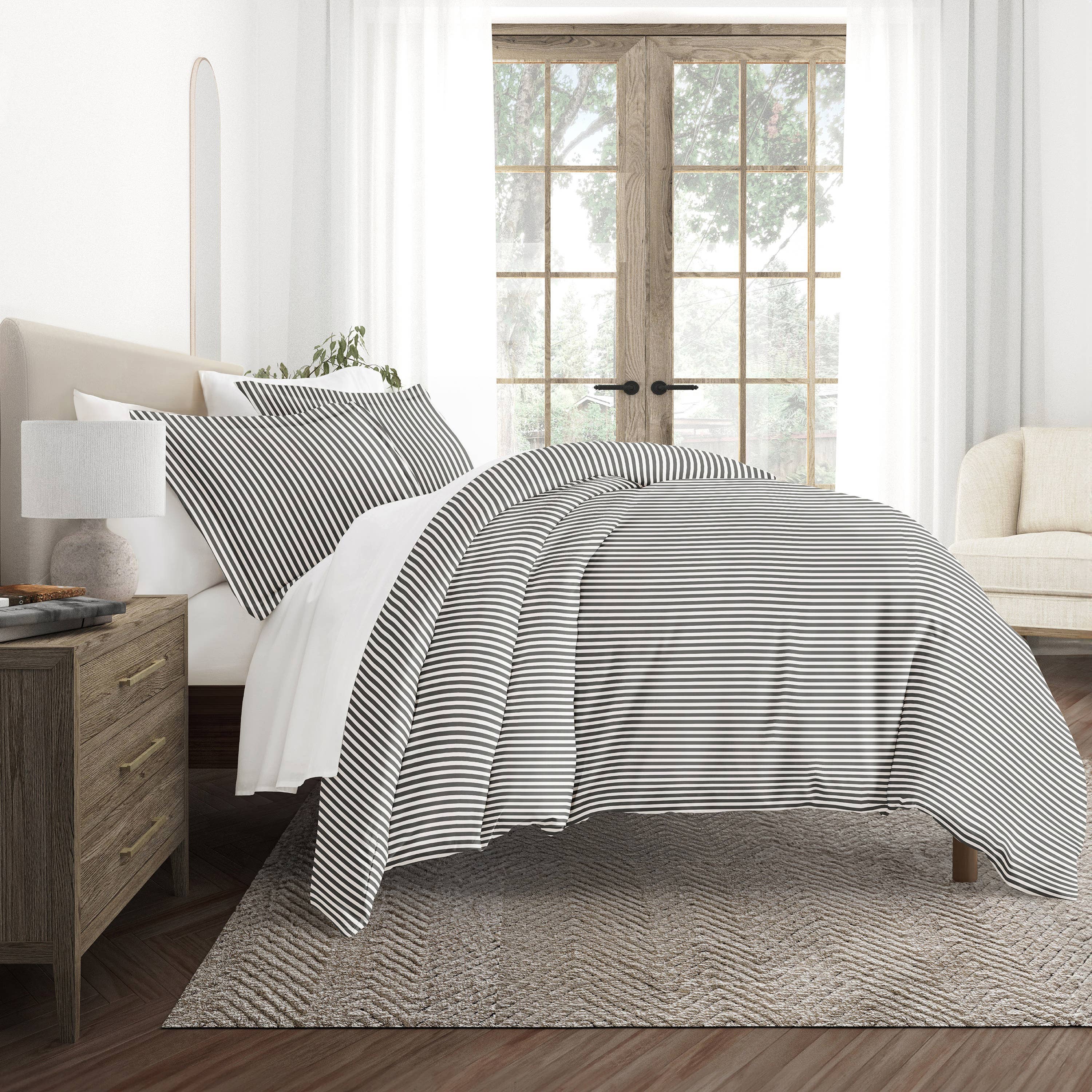 ienjoy Home - Wholesale Bedding Set - iEnjoy Home Soft Ribbon Pattern Duvet Cover Set7