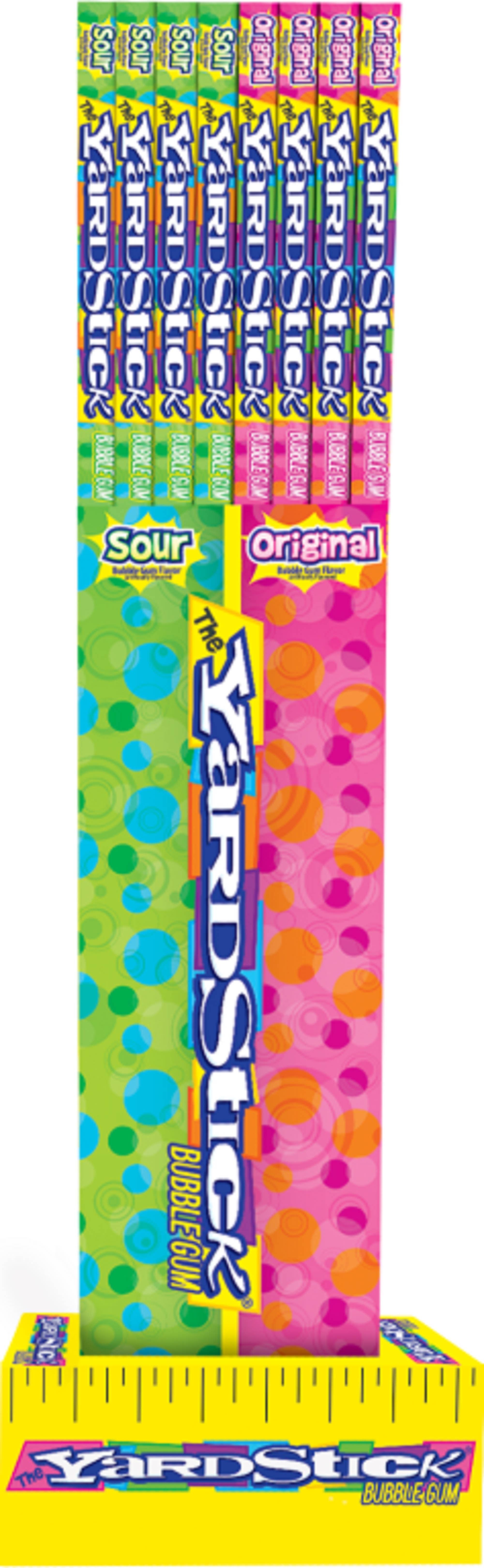 Candy Barn Express - Wholesale Chewing Gum - The Yard Stick Bubblegum - Sour & Original Flavors - 48 Ct.1