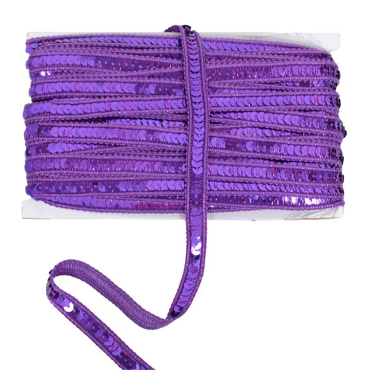 AK Brand - Wholesale Craft supplies - Sequin Trim 0.5 Inch Flat Glitter Sequin Ribbon Bling Fabric38