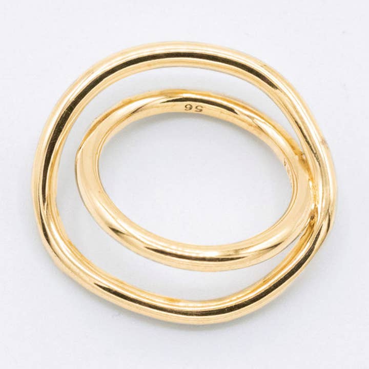 Shell, wendbarer Ring – Vermeil für den Großhandel von Mayrena Paris