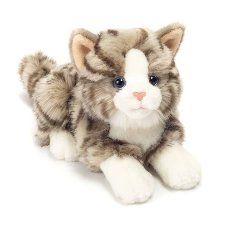 Teddy Hermann - Venta al por mayor Peluche - Niños y bebés - Gato acostado gris de 20 cm - peluche - juguete de felpa2