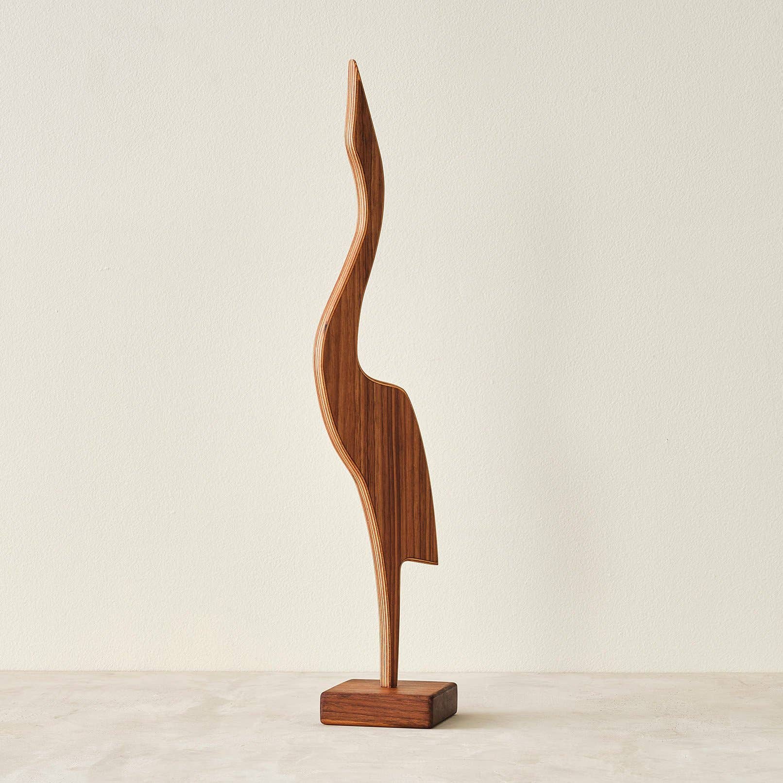 Relic Modern™ | Furniture & Objects - Wholesale Sculpture - Modern Minimalist Walnut and Baltic Birch Heron Sculptures0