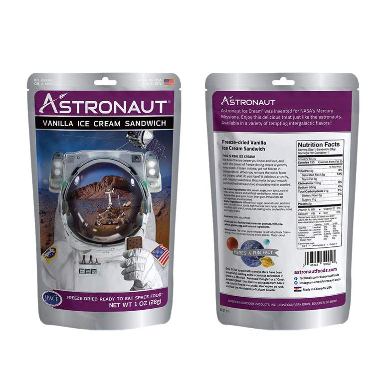 Toysmith - Wholesale Hard Candy - Astronaut Vanilla Ice Cream Sandwich, Vacuum Dried3