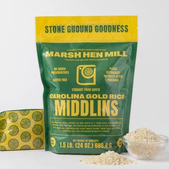 Marsh Hen Mill - Wholesale Rice - Carolina Gold Rice Middlins 1.5 lb (12 Pack Case)0