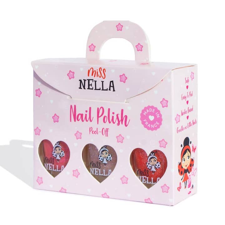 Pink Glitter Attack paket med 3 nagellack för wholesale av Miss Nella