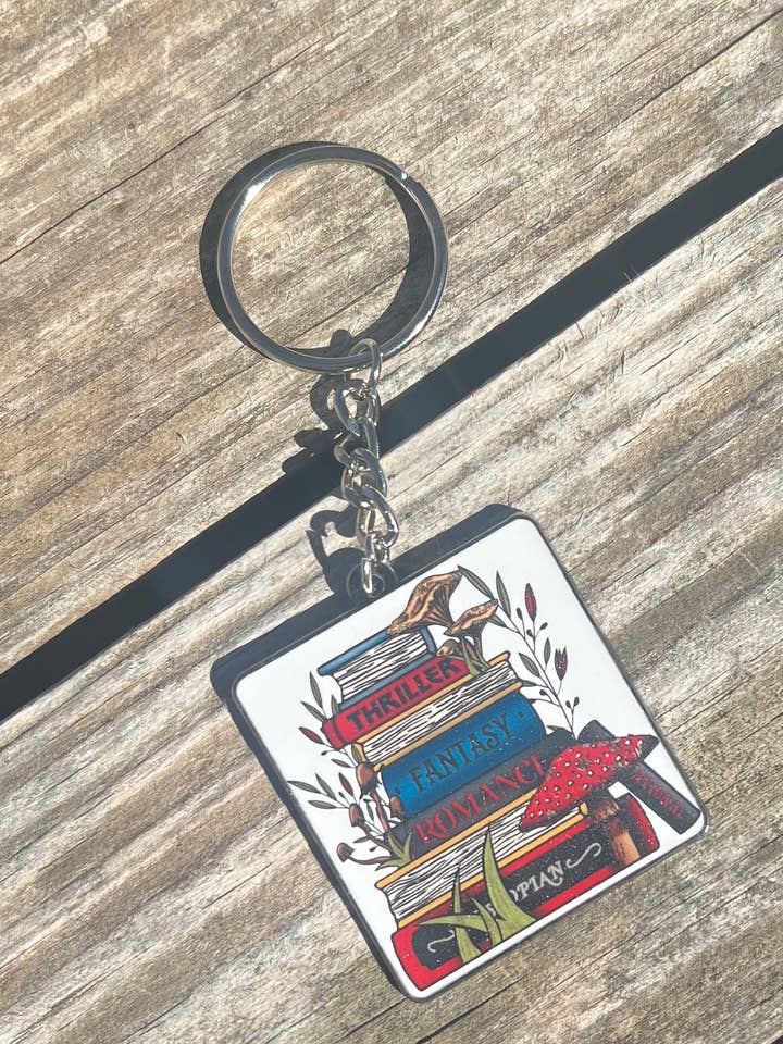 Porta-chaves Cottagecore Books- WS por atacado de SSC Wholesale