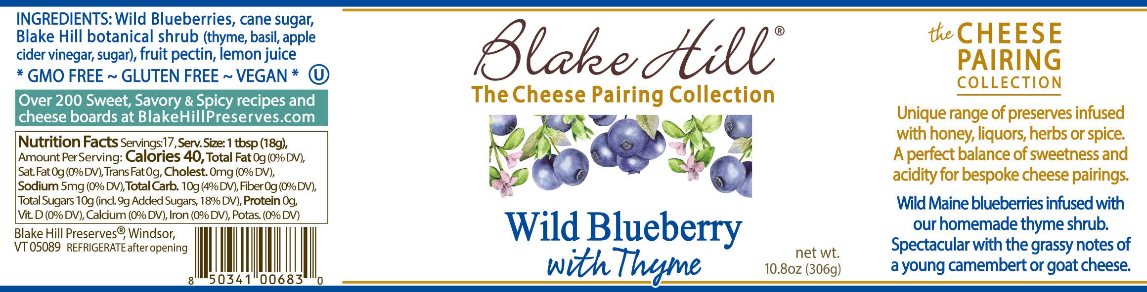 Blake Hill Preserves - Wholesale Jam/Jelly - Wild Blueberry with Thyme10