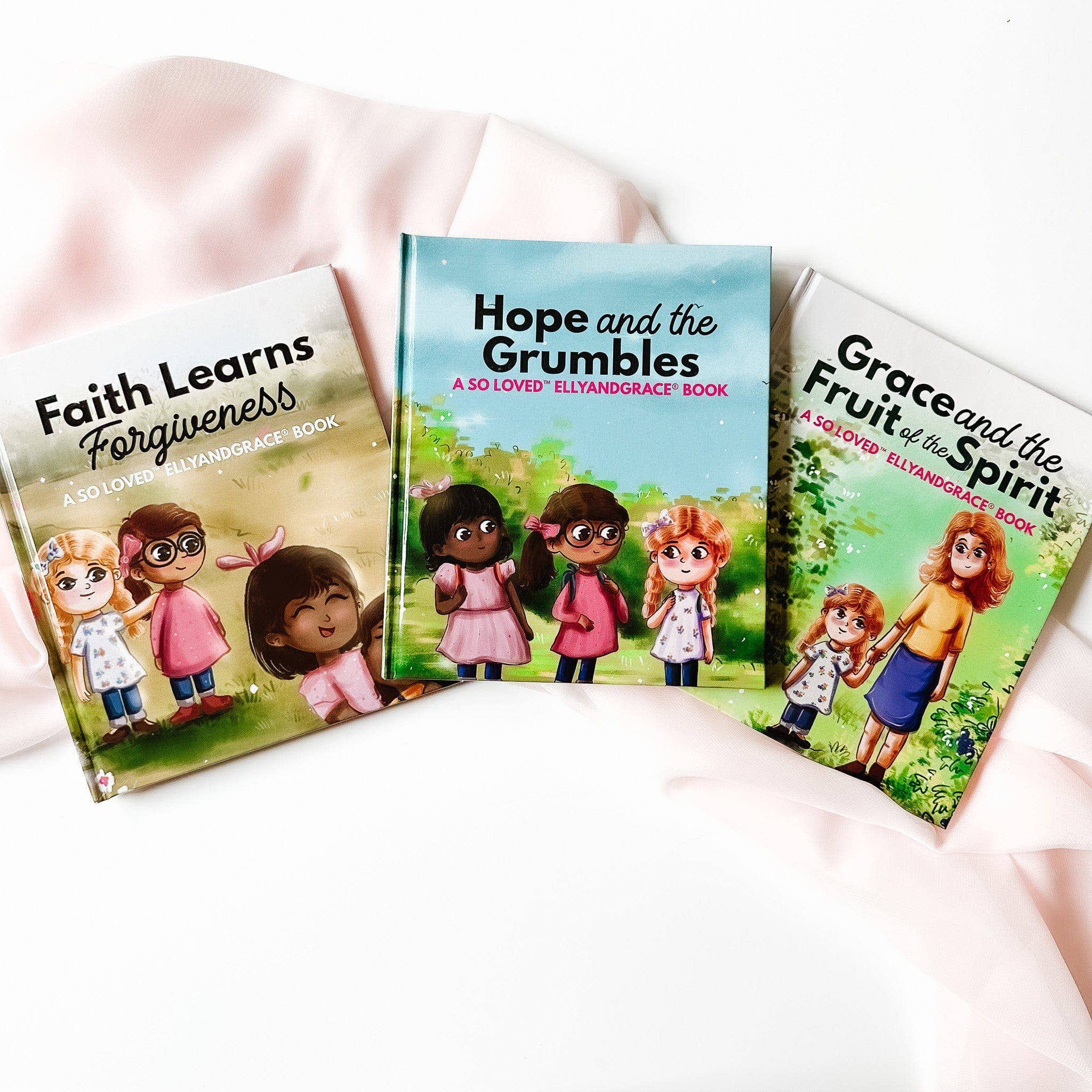 EllyandGrace - Vente Poupée – enfant - Ensemble de livres sur la foi, la grâce, l'espoir, une poupée en lin et un livre chrétien12