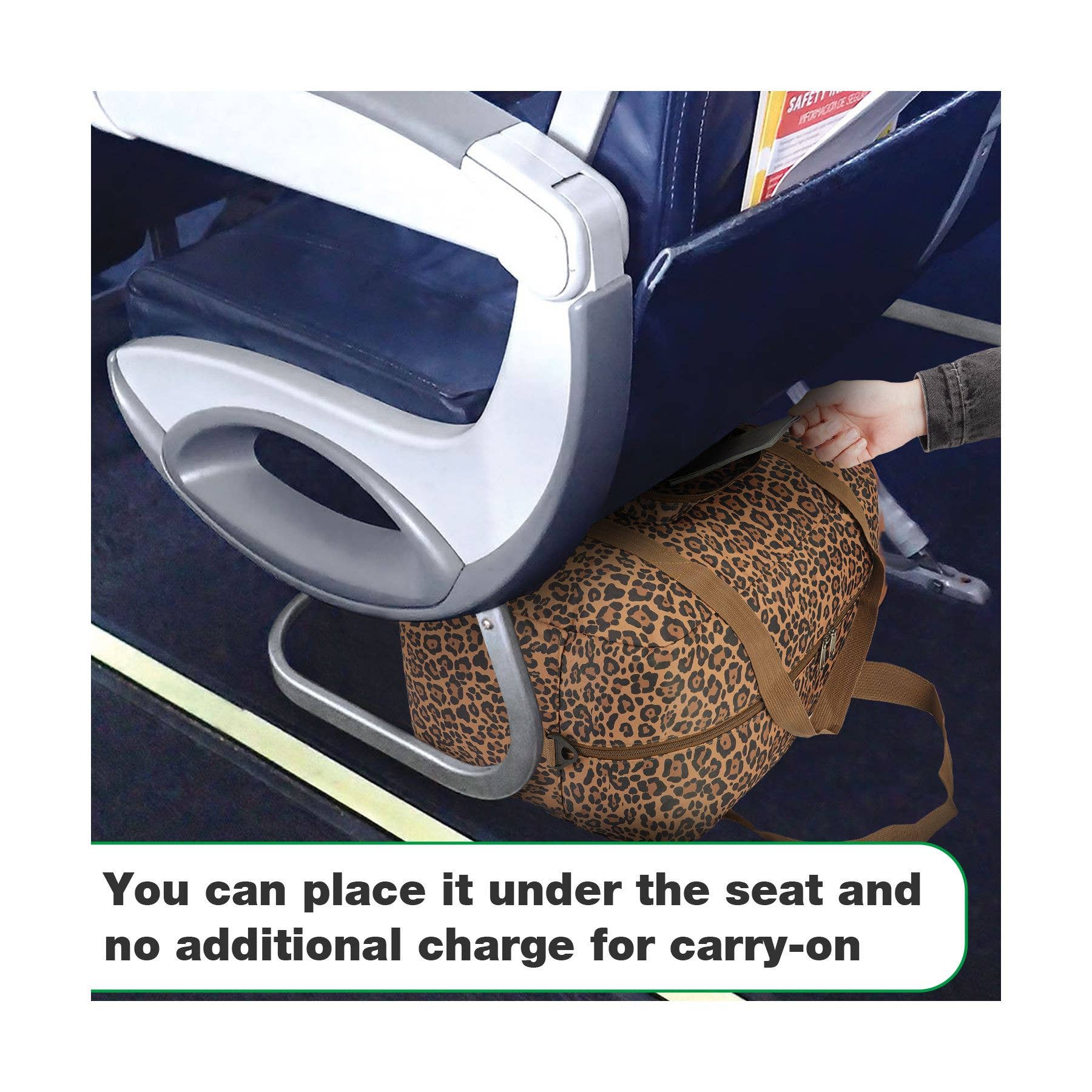 wandf - Wholesale Weekender Bag - Women's - WANDF Leopard  Foldable Travel Duffel Carry on Weekender 40L2