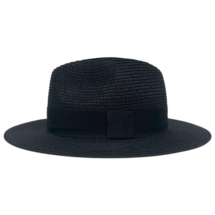 American Hat Makers - Wholesale Straw hat – Unisex - Safari Fedora Straw Hat - Style Sunday Afternoon2