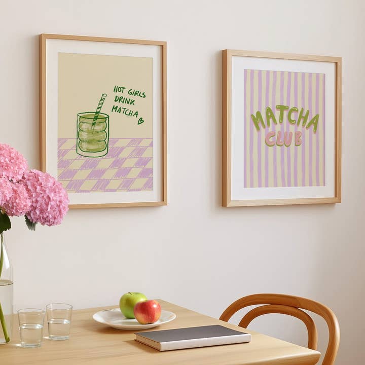 Studio Dolci - Wholesale Poster - POSTER HOT GIRLS DRINK MATCHA3