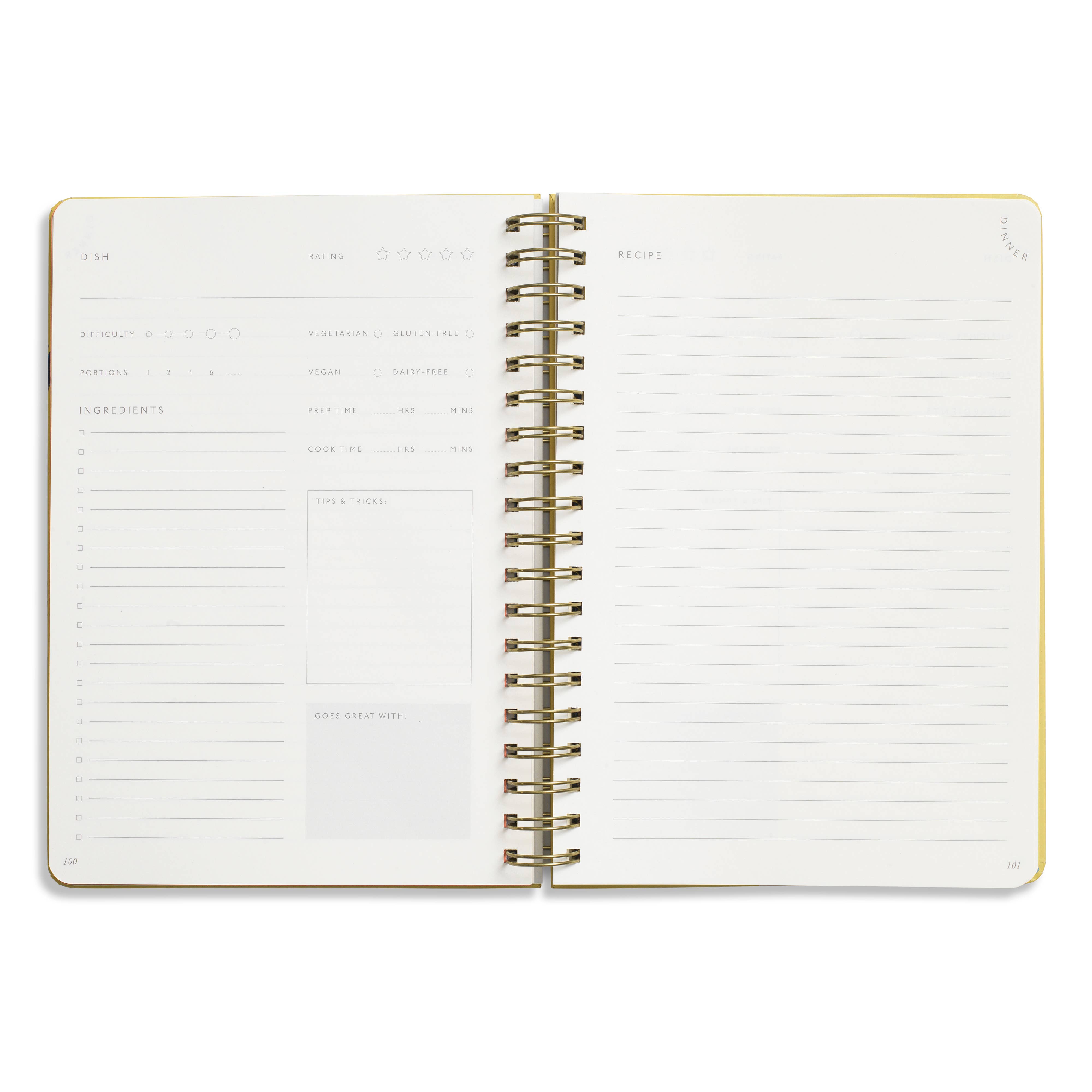 Papier UK - Wholesale Journal/Diary - Hanging Fruits B5 Spiral Recipe Journal2