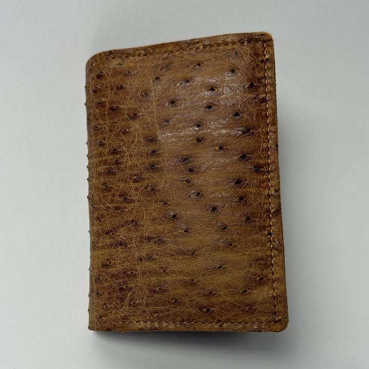 Cartera de Pasaporte de Cuero de Avestruz para venta al por mayor de Mission Leather Co