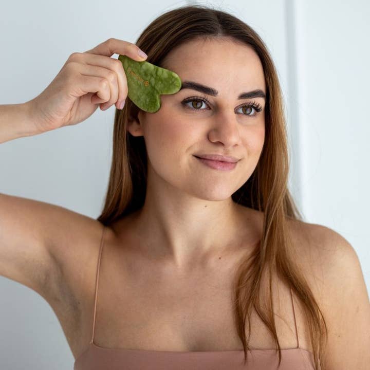 ACUS MED – Gua Sha por atacado – Pedra Gua Sha | Ferramenta Gua Sha | Coração - Verde