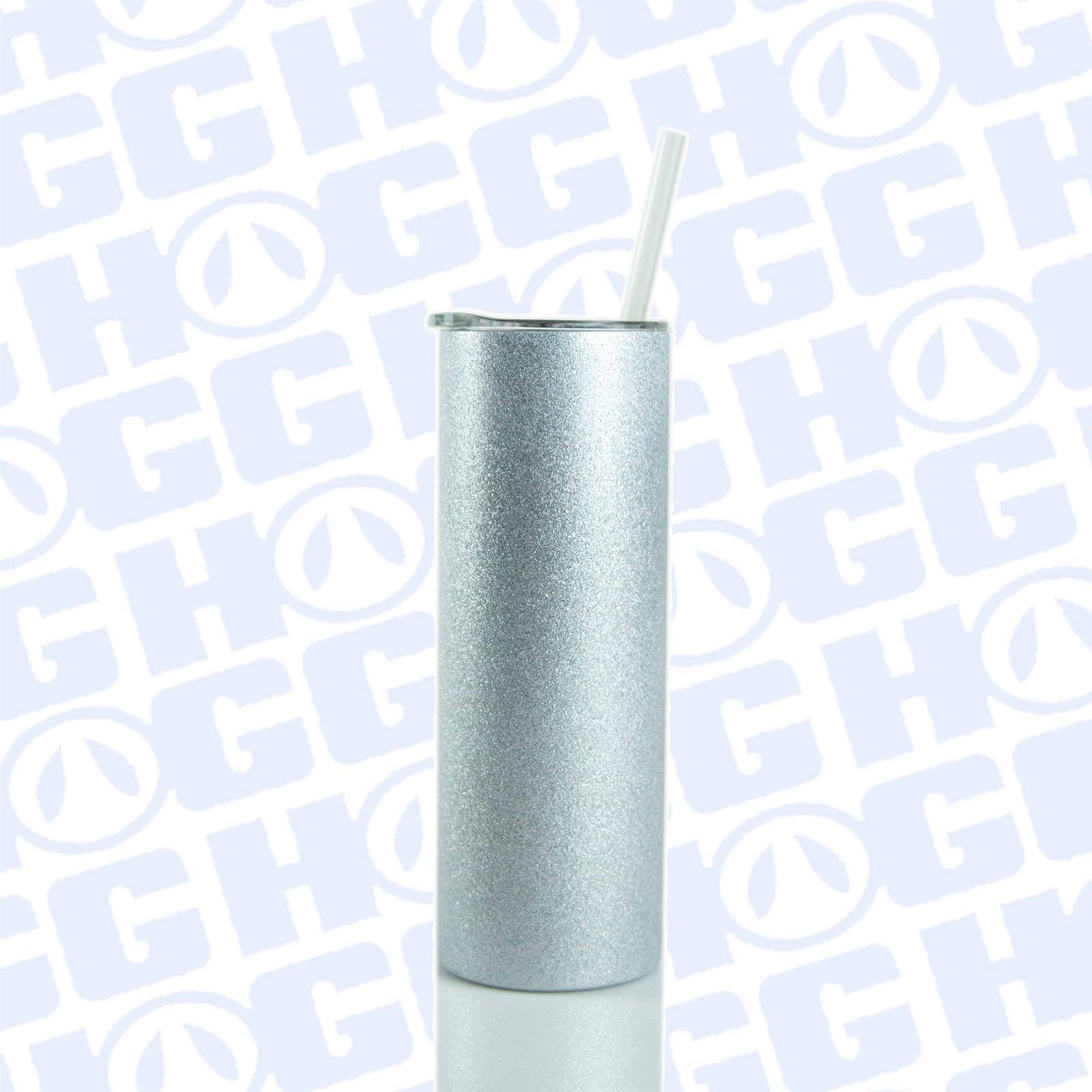 Hogg Outfitters – Großhandel Thermotasse/-becher – Becher mit Sublimationsglitter, 20 Unzen, silberfarben3