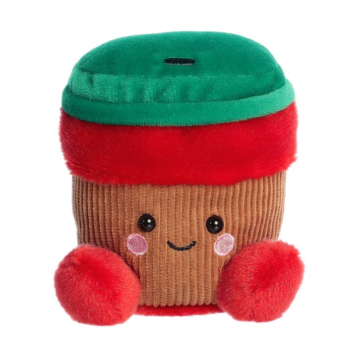5" Christmas Espresso Peppermint Mocha Coffee Palm Pals for wholesale by Kelley and Company