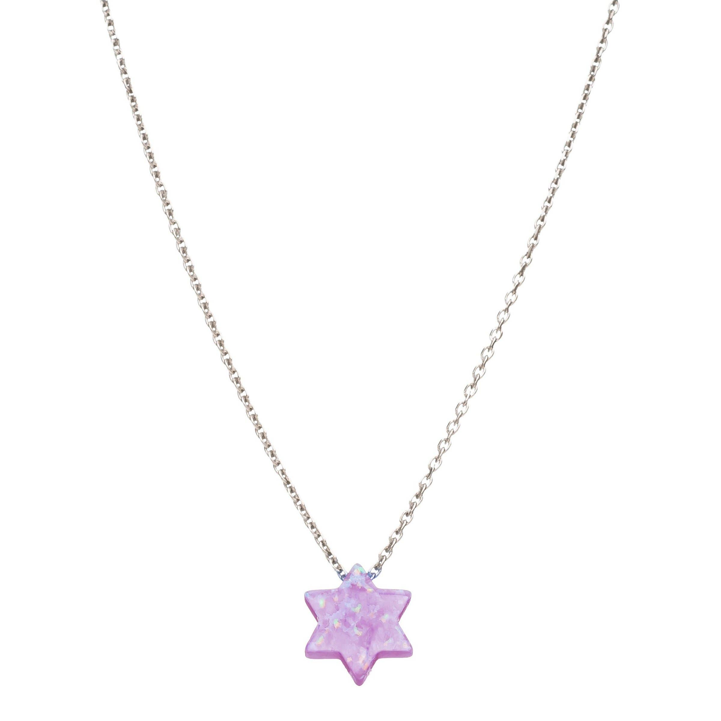 ALEF BET JEWELRY - Wholesale Pendant/Charm Necklace - Opal Star of David Necklace for Women and Girls5