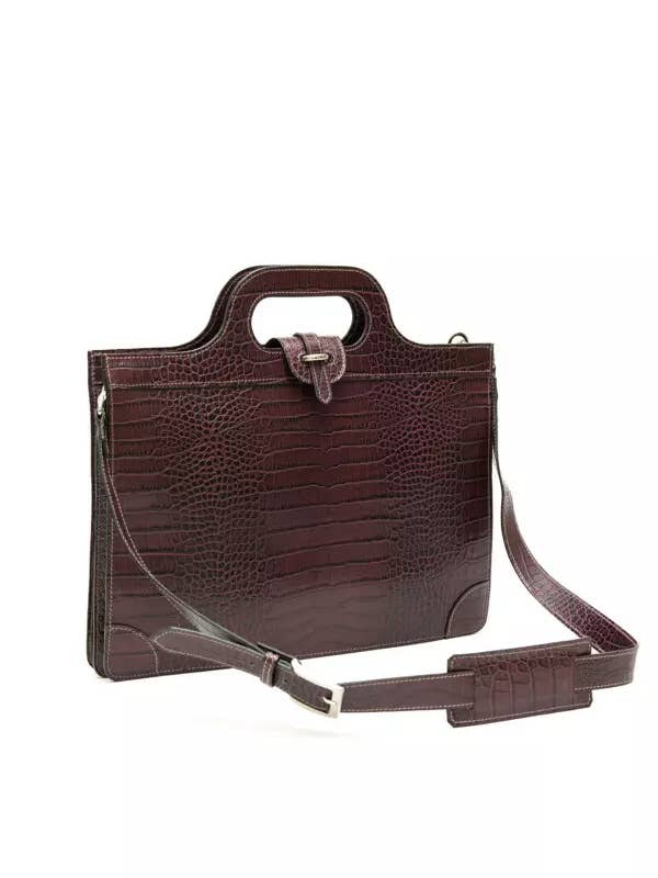 Margana taske i kalveskind med krokodillepræg for engroshandel hos LABONIN