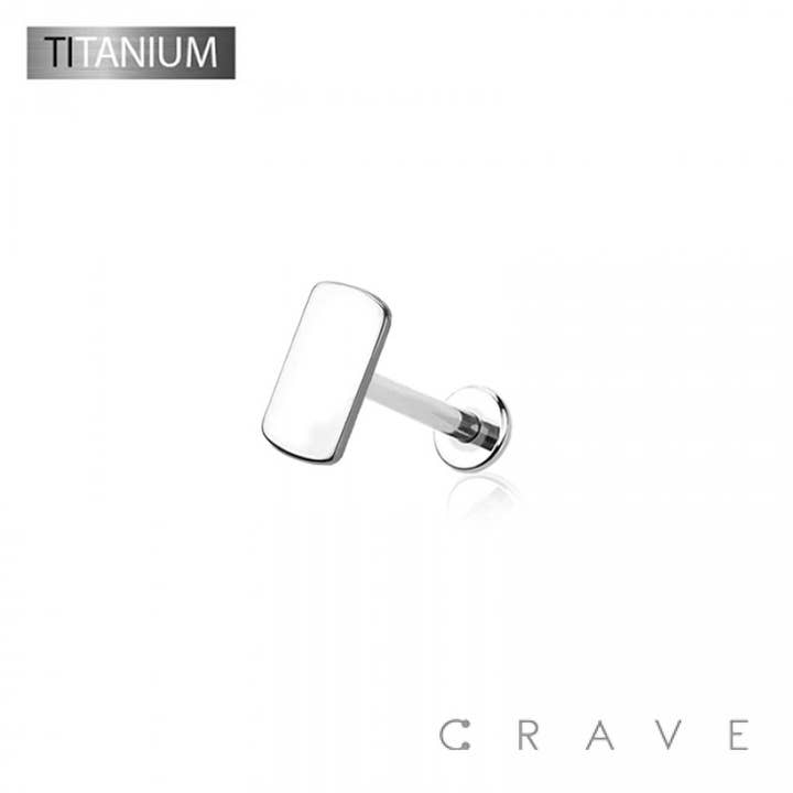CRAVE BODY JEWELRY - Wholesale Stud/Post Earrings - IMPLANT GRADE TITANIUM INTERNALLY THREADED FLAT STRAIGHT TOP
