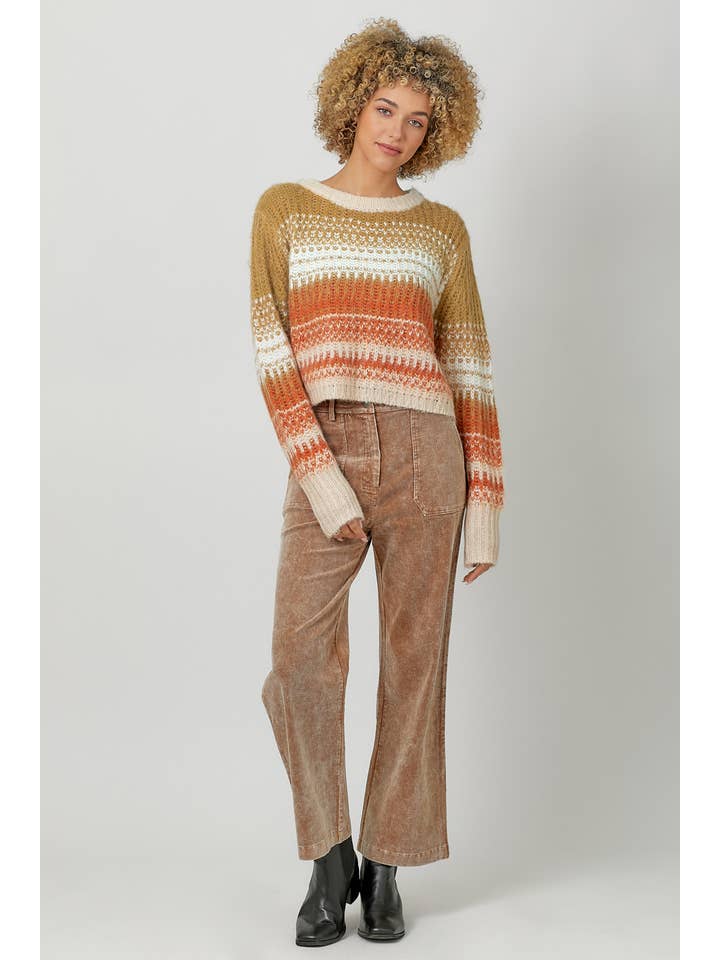 Mystree - Wholesale Knit Sweater - Women's - 60910 Color Gradation Sweater