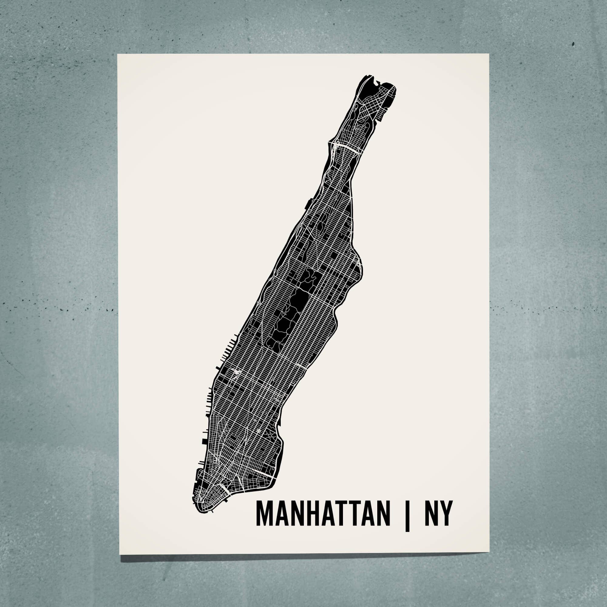 Mr City Printing - Wholesale Art Print - Manhattan Map Art0