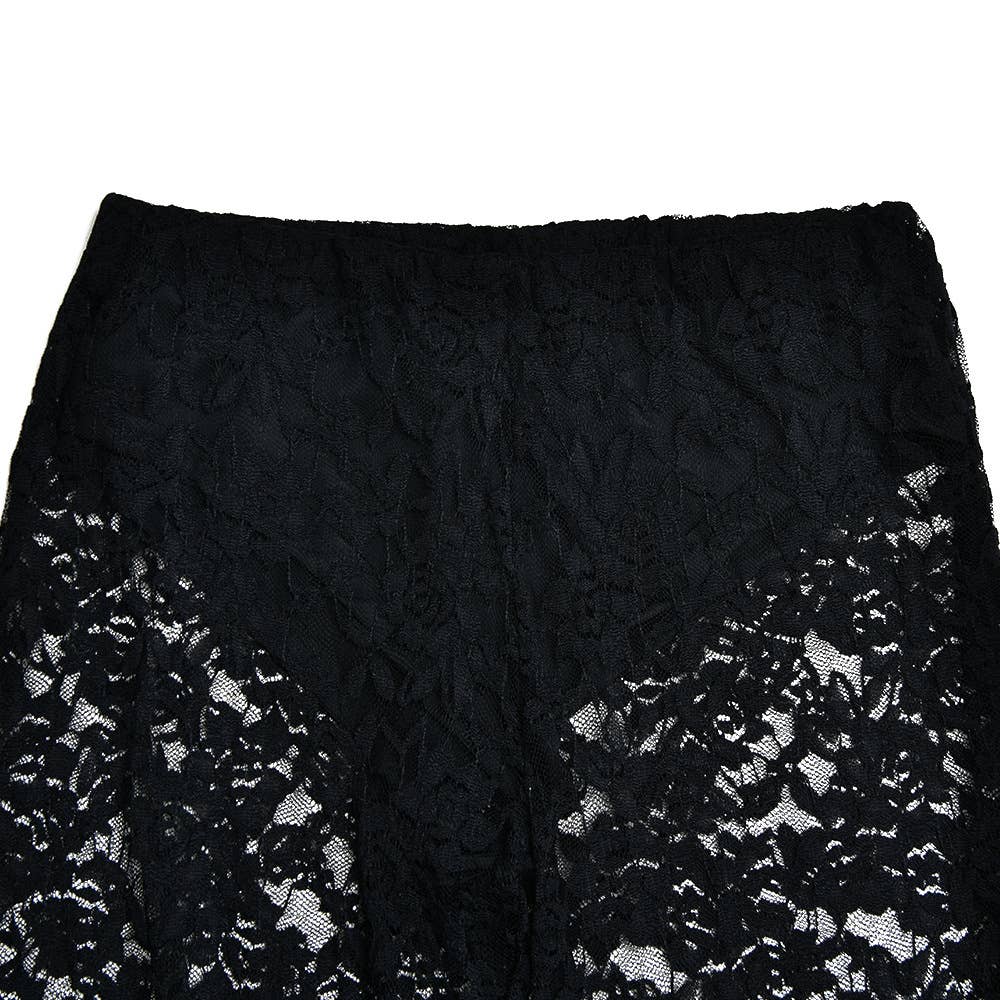 HIDDENBRAND - Wholesale Pants - Women's - Lace See-Through High Waisted Straight Leg Pants4