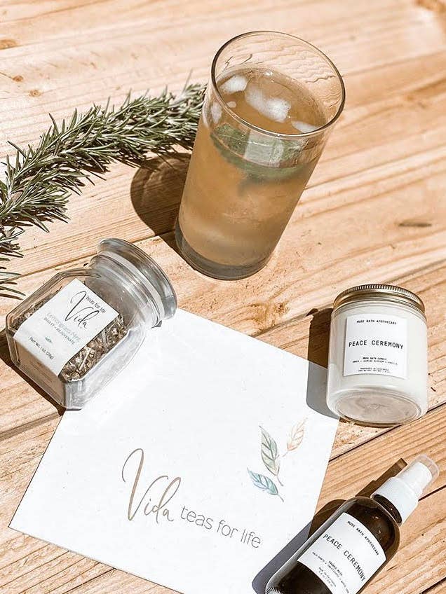 Tea Booklet (details, ingredients & herb benefit) for wholesale by Vida Teas For Life