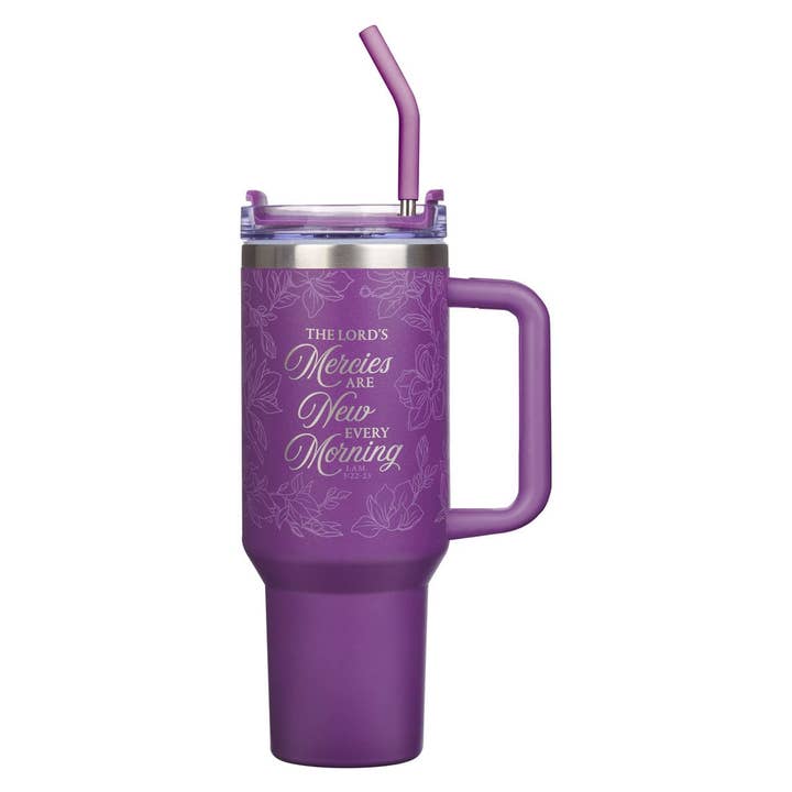 Christian Art Gifts - Wholesale Insulated Mug/Tumbler - Tumbler SS His Mercies are New Lam. 3:22-33