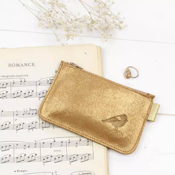 BARNABÉ AIME LE CAFÉ - Wholesale Coin Purse - Women's - glitter leather wallet