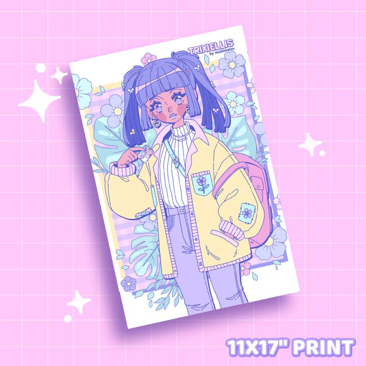 Impresión de amapola para venta al por mayor de MOSHI MELON