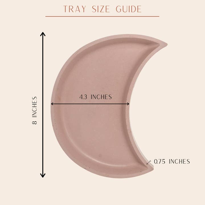 Large Crescent Moon Tray for wholesale by Lex Moderne