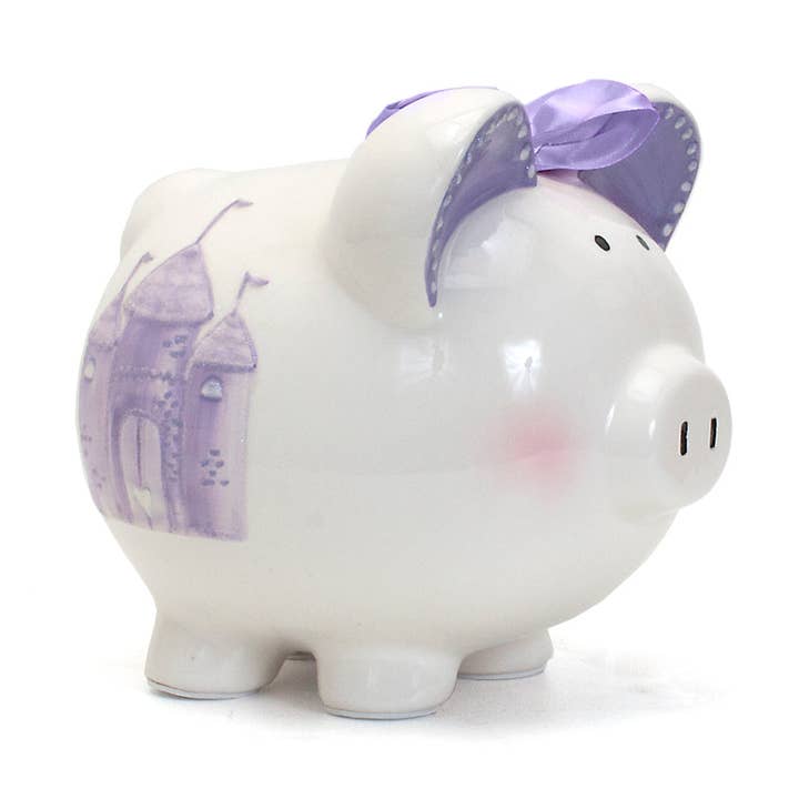 Lavender Fairytale Piggy Bank for wholesale by Child To Cherish®