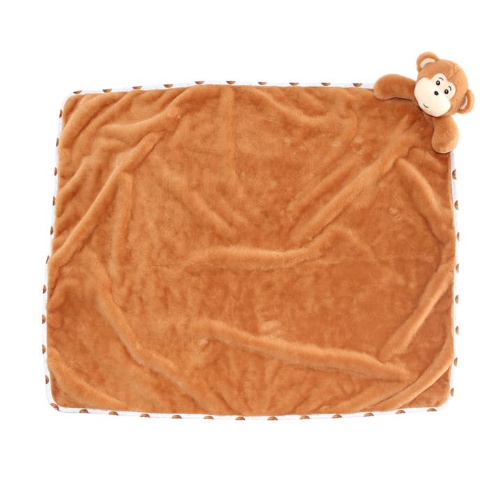 Cubbies - Wholesale Security/Cuddle Blanket - Baby - Monkey Blanket - Large